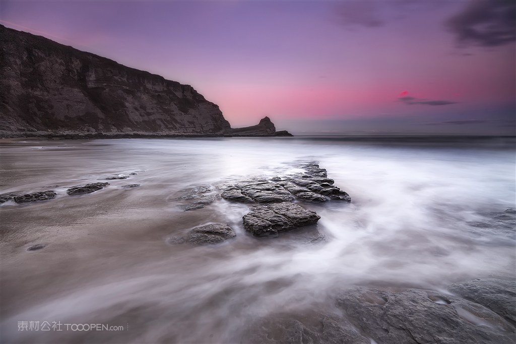 高清唯美海边激流风景图片 第1页